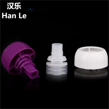 8.6mm plastic double gaps plastic anti choke cap pouch spout with spout cap  8.6mm plastic double gaps plastic anti choke cap pouch spout with spout cap